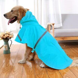 Large Dog Raincoat Adjustable Pet Water Proof Clothes